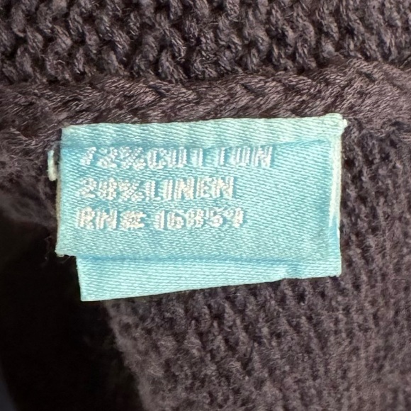 J.McLaughlin Navy Cotton & Linen Sweater, Size M - Picture 6 of 6